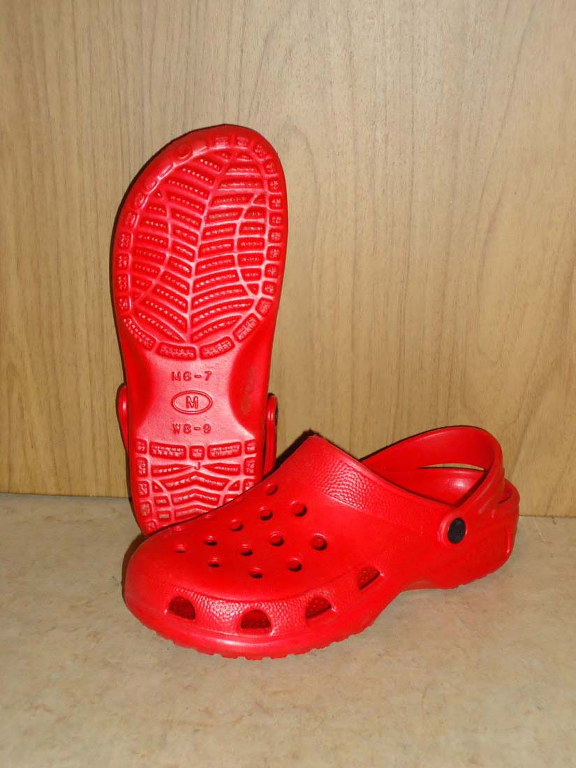 Holeys Soles Canada Explorer Clogs Badeschuhe orange rot